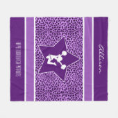 Couverture Polaire Copie d'acclamation/guépard de Pom avec le (Devant (Horizontal))