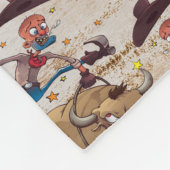 Couverture Polaire Copie de bande dessinée d'équitation de Taureau de (Coin)