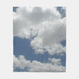 Couverture Polaire Copie de photo de nuages de blanc