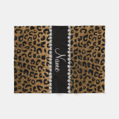 Couverture Polaire Copie nommée faite sur commande de guépard de (Devant (Horizontal))