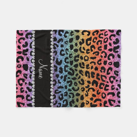 Couverture Polaire Copie nommée faite sur commande de guépard de (Devant (Horizontal))