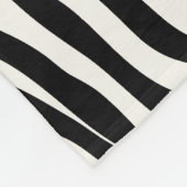 Couverture Polaire Copie rose noire Girly moderne de zèbre (Coin)