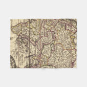 Couverture Polaire Copie vintage de carte (Devant (Horizontal))