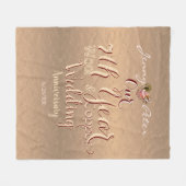 Couverture Polaire Copperie du 7e anniversaire du Mariage (Devant (Horizontal))