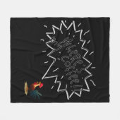 Couverture Polaire Coq de café (Devant (Horizontal))