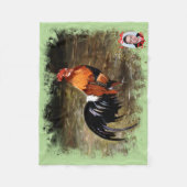 Couverture Polaire Coq/Gaulois/Rooster (Devant)