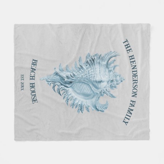 Couverture Polaire Coque conique bleu (Devant (Horizontal))