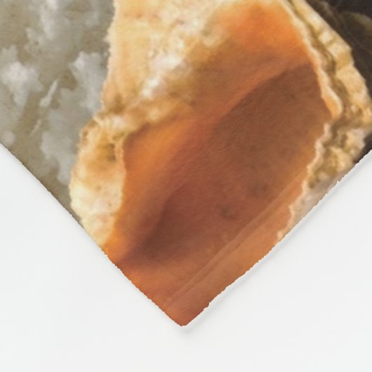 Couverture Polaire Coques de mer sur la plage (Coin)