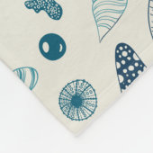 Couverture Polaire Coques de mer sur le blanc (Coin)