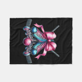 Couverture Polaire Coquette Bow Inline Hockey Player Girl Mom Mother' (Devant (Horizontal))