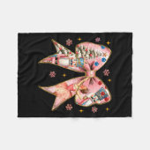 Couverture Polaire Coquette Bow Nutcracker Christmas Xmas Family Paja (Devant (Horizontal))