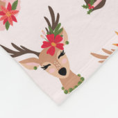 Couverture Polaire Coquette Christmas Preppy Reindeer (Coin)