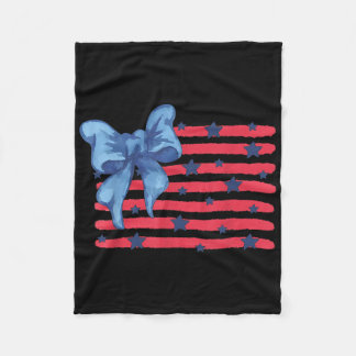 Couverture Polaire Coquette Drapeau Américain 4 Juillet Femmes Patrio