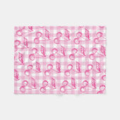 Couverture Polaire Coquette esthétique cerise rose (Devant (Horizontal))