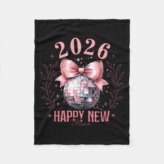 Couverture Polaire Coquette Happy New Year Party 2026 Family Women Gi (Devant)