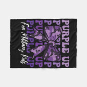 Couverture Polaire Coquette Militaire Violet Bow Up For Military (Devant (Horizontal))