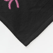 Couverture Polaire Coquette rose de Noël Bow Xmas Tree (Coin)