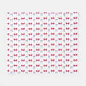 Couverture Polaire Coquette rose et pourpre (Devant (Horizontal))
