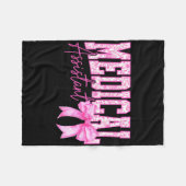 Couverture Polaire Coquette rose Médicale rétro (Devant (Horizontal))