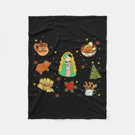 Couverture Polaire Coquette Tis The Season Mexican Christmas Spanish  (Devant)