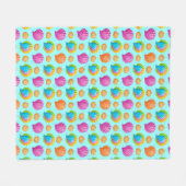 Couverture Polaire Coquillages Colorés  (Devant (Horizontal))