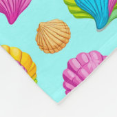 Couverture Polaire Coquillages Colorés  (Coin)