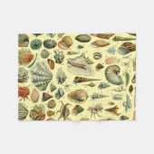 Couverture Polaire Coquillages de coquillages Mollusk Clam Élégant Ar (Devant (Horizontal))