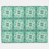 Couverture Polaire Coquillages de plage Nautique Moderne Turquoise Ve (Devant (Horizontal))