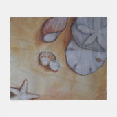 Couverture Polaire Coquillages de sable (Devant (Horizontal))