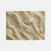 Couverture Polaire Coquillages en sable (Devant (Horizontal))