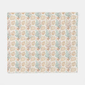 Couverture Polaire Coquillages et Corail (Devant (Horizontal))