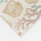 Couverture Polaire Coquillages et Corail (Coin)
