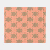 Couverture Polaire Coquille rose tortue polaire (Devant (Horizontal))