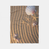 Couverture Polaire Coquilles et étoiles de mer de mer (Devant)