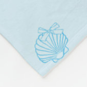 Couverture Polaire Coquilles Saint-Jacques Contour Minimalisme (Coin)