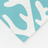Couverture Polaire Corail côtier blanc de mer et points micro (Coin)