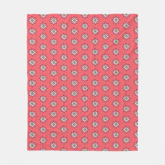 Couverture Polaire Corail floral (Devant)