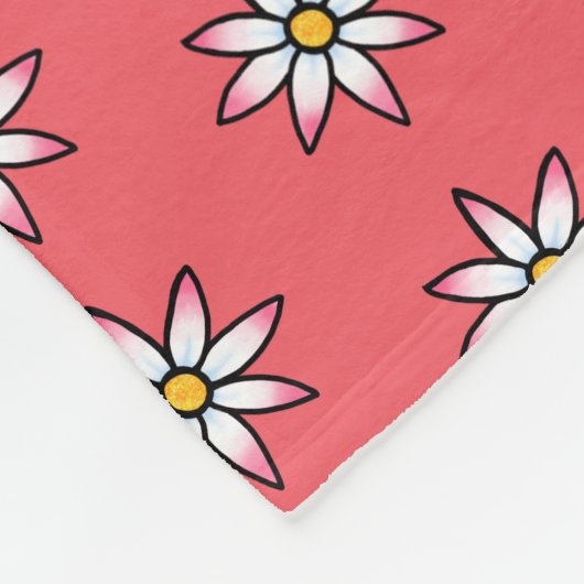 Couverture Polaire Corail floral (Coin)