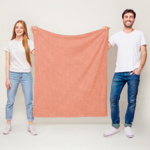 Couverture Polaire Corail texturé "corail apaisant". populaire solide