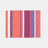 Couverture Polaire Corail vivant, rouge et violet (Devant (Horizontal))