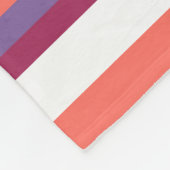 Couverture Polaire Corail vivant, rouge et violet (Coin)