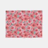 Couverture Polaire Coral Floral (Devant (Horizontal))