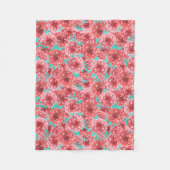 Couverture Polaire Coral Floral (Devant)