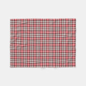 Couverture Polaire Coral rose, noir et blanc Plaid Motif (Devant (Horizontal))