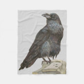 Couverture Polaire Corbeau (Devant)