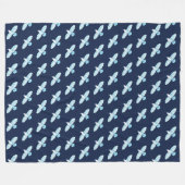 Couverture Polaire Corbeau blanc (Devant (Horizontal))