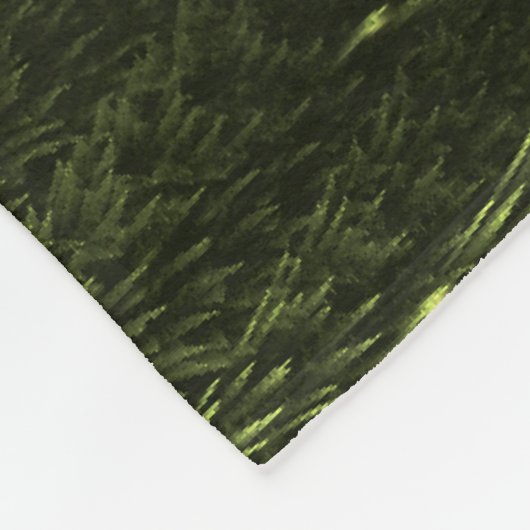 Couverture Polaire Corbeau blanc sur conifères fragiles (Coin)