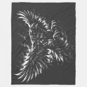 Couverture Polaire Corbeau gothique – par BurnsInHell (Devant)