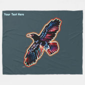 Couverture Polaire Corbeau Iridescendant (Devant (Horizontal))