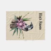 Couverture Polaire Corbeau noir (Devant (Horizontal))